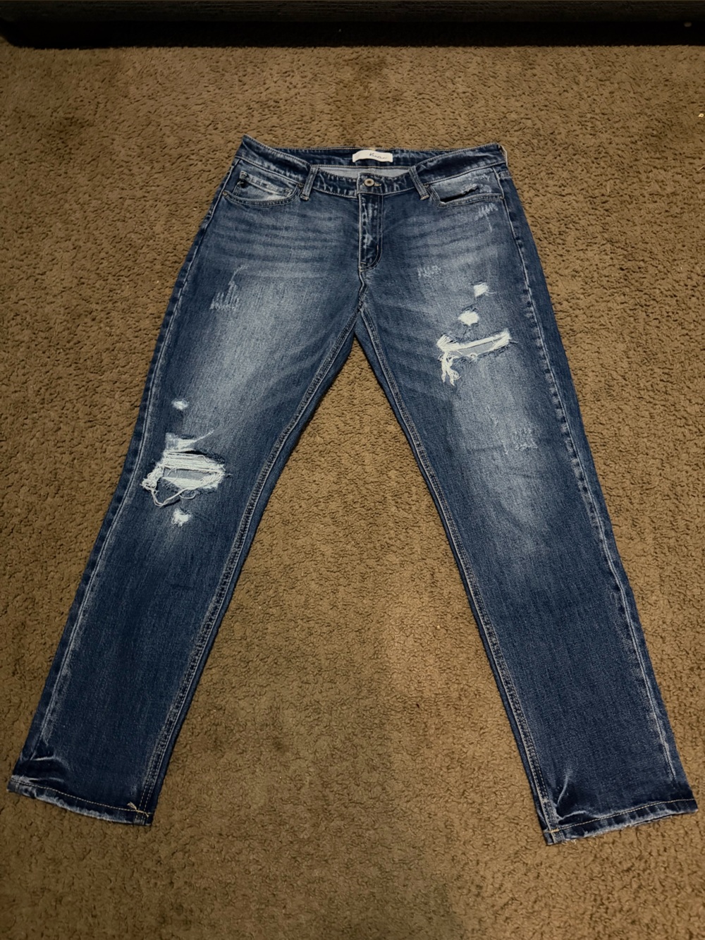 KanCan Distressed Dark Blue Skinny Jeans